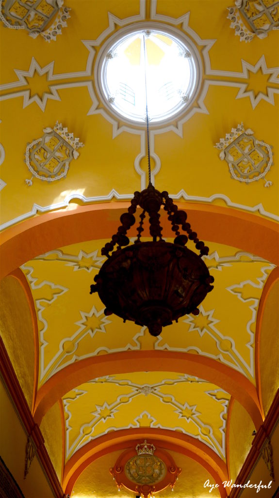 Ornate ceilings in Alcazar Palace, Seville