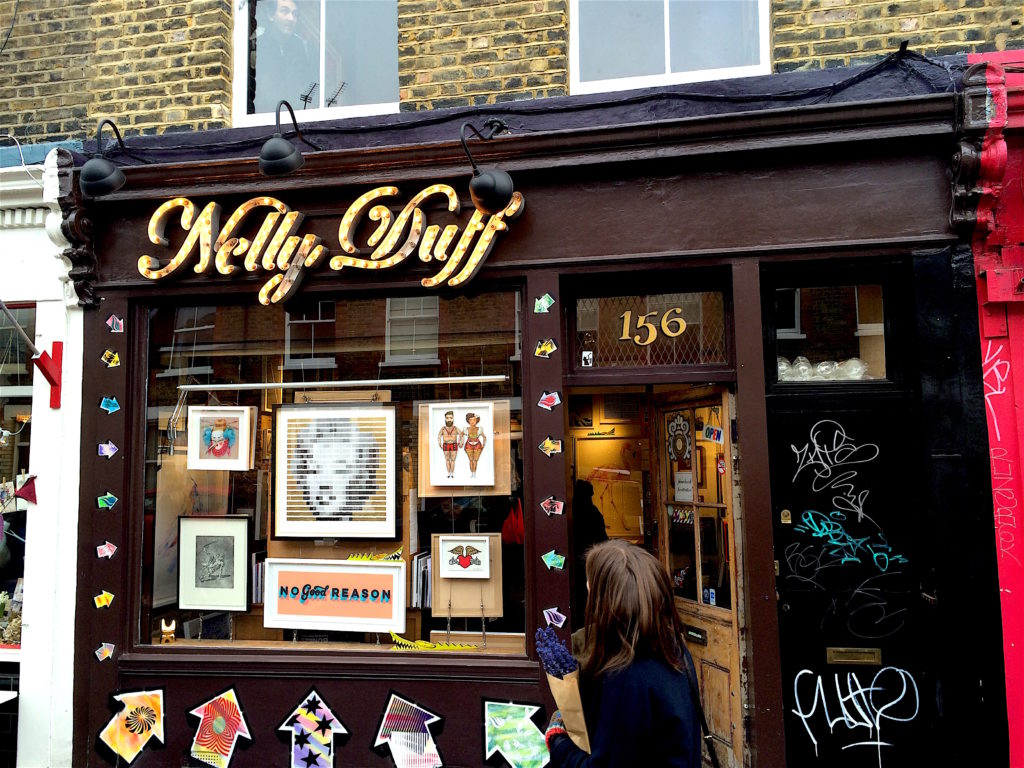 Shops and Cafes at Columbia Road Flower Market