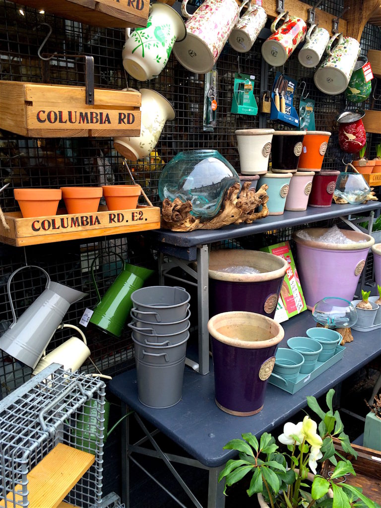 Shops and Cafes at Columbia Road Flower Market