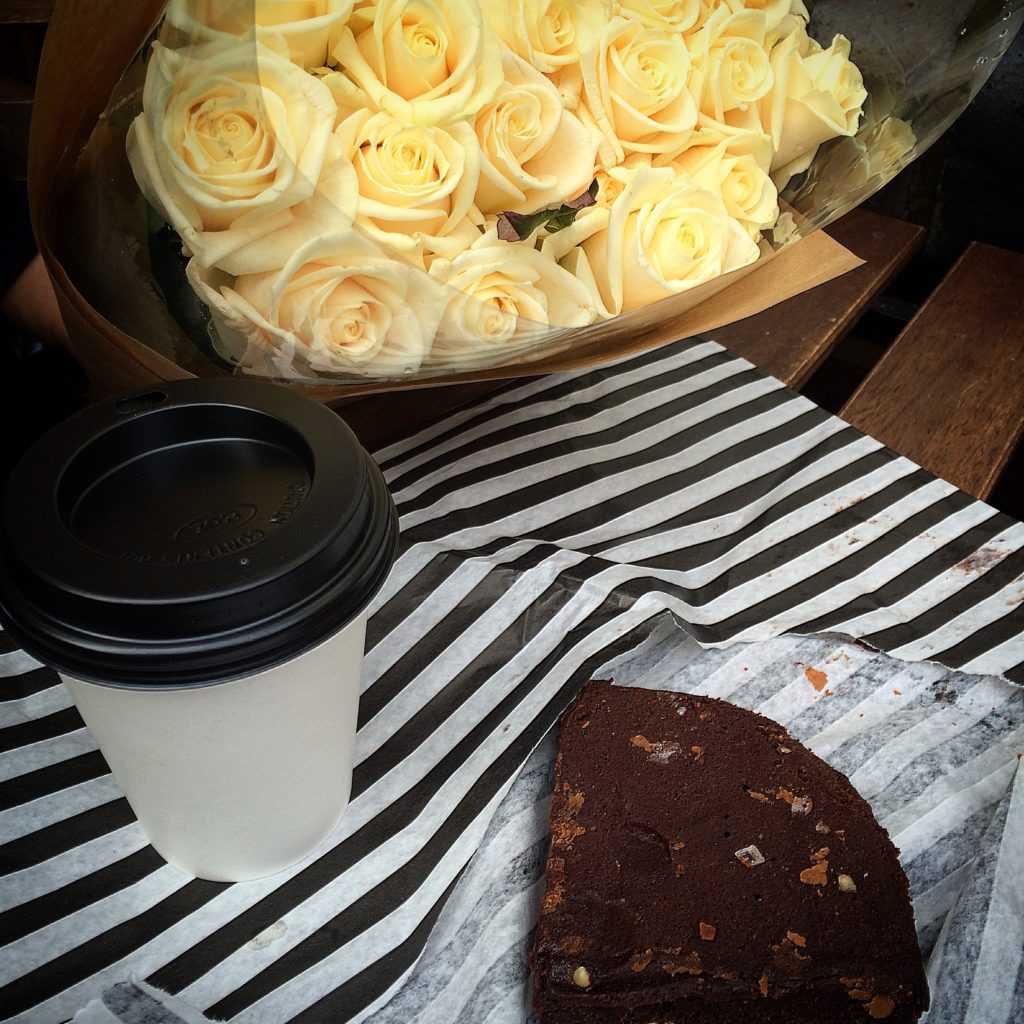 Chocolate, pecan and sea salt brownies