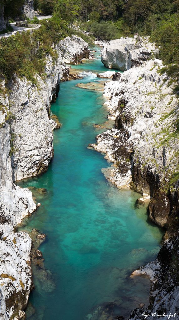 Soca River and Kozjak Waterfall