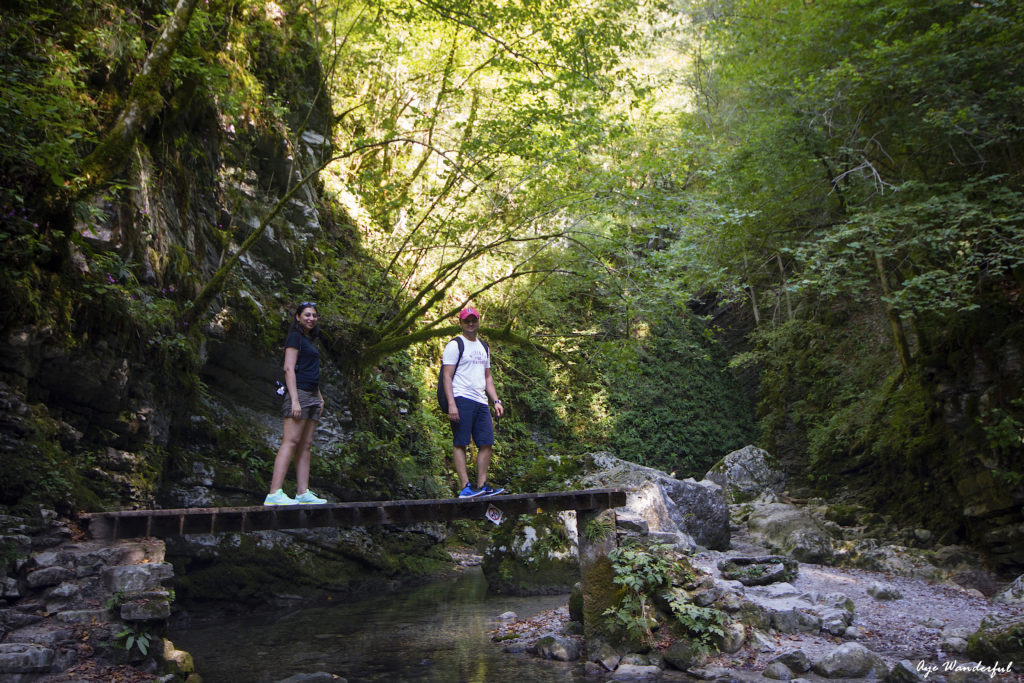 Soca River and Kozjak Waterfall