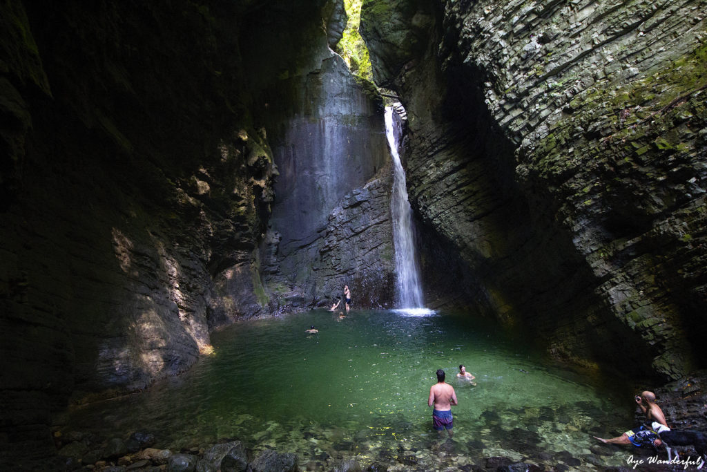 Soca River and Kozjak Waterfall