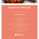 Hungarian Vegetarian Goulash Recipe