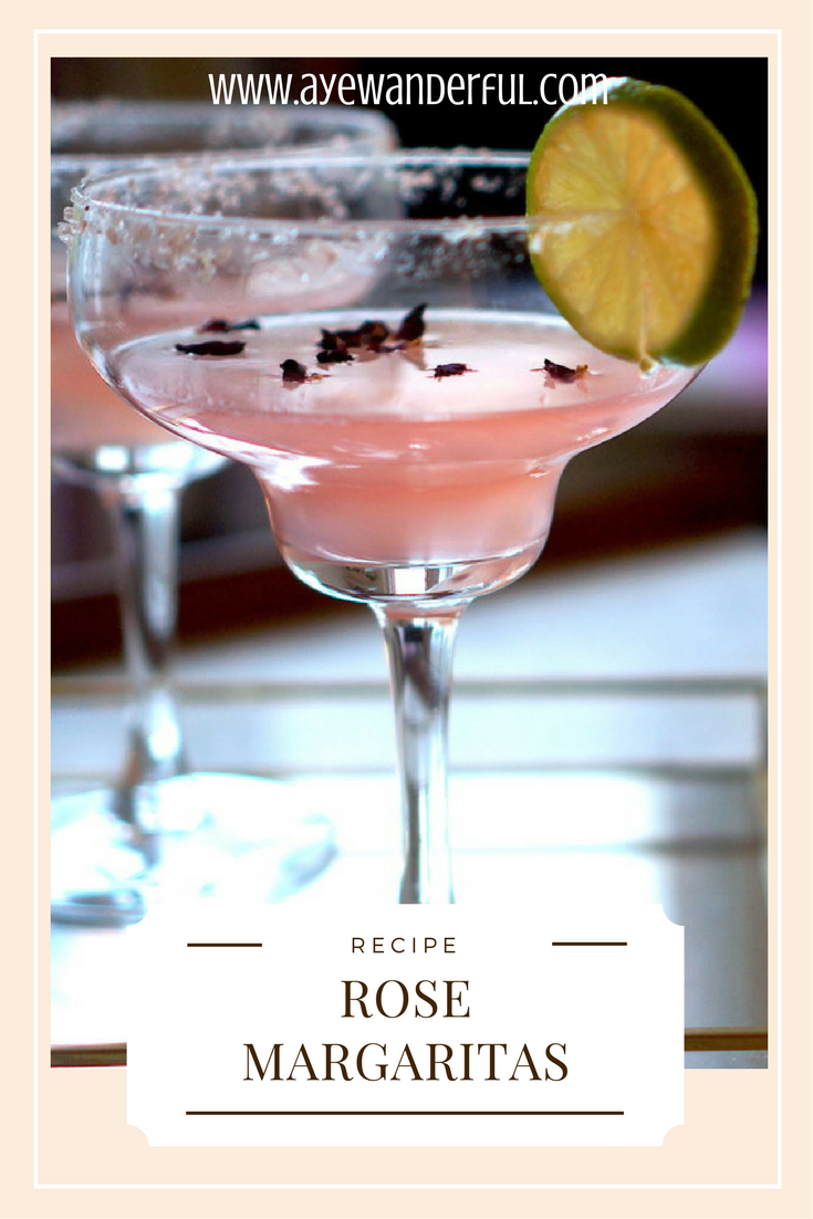 My Rose Margaritas are a twist on the classic one; take home entertaining to the next level with my recipe for this pretty in pink cocktail. Read more on www.ayewanderful.com