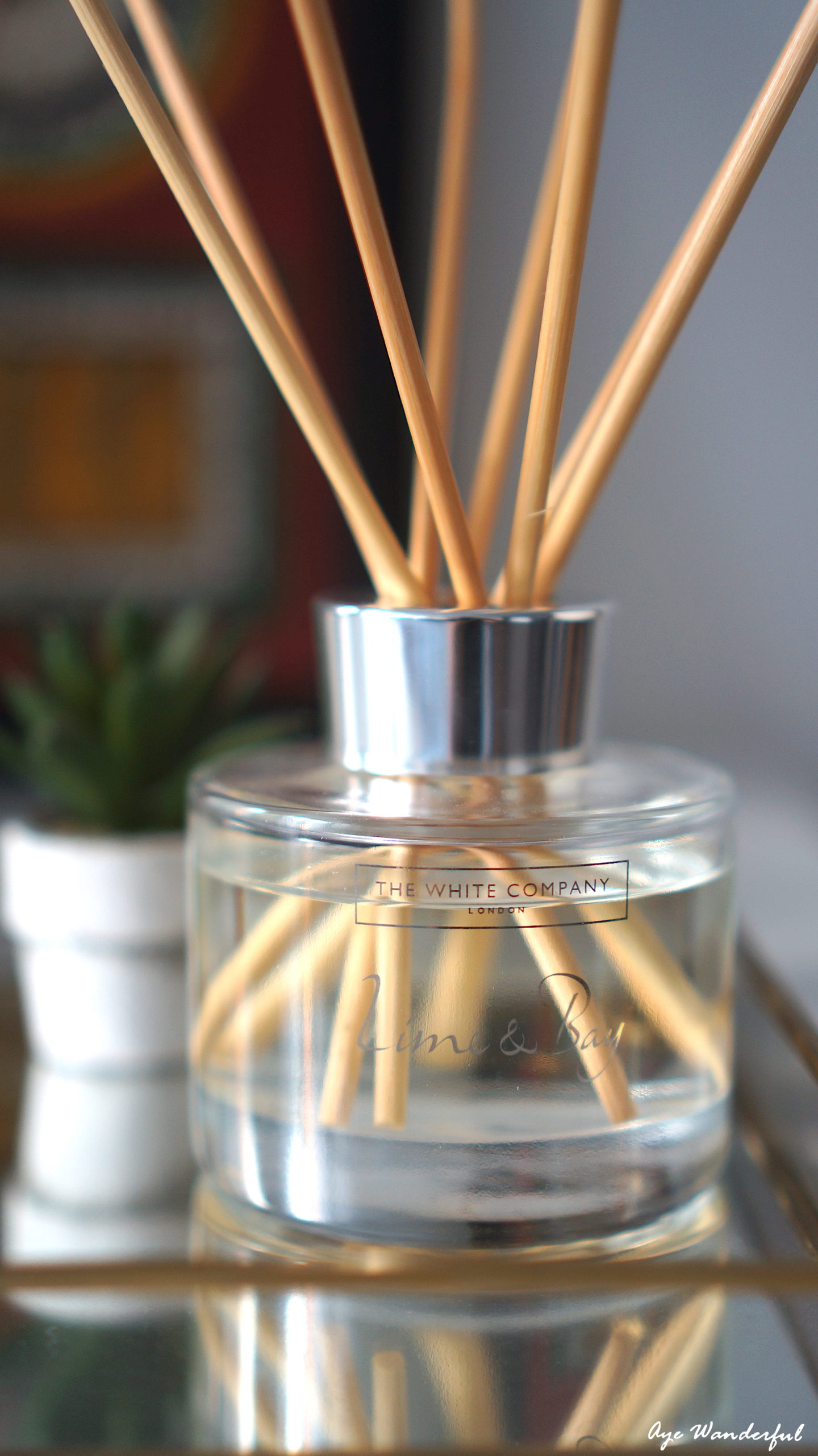 Lime and Bay Reed Diffuser | The White Company | Five Good Things | August | www.ayewanderful.com