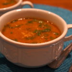 Moroccan-style Chickpea and Spinach soup