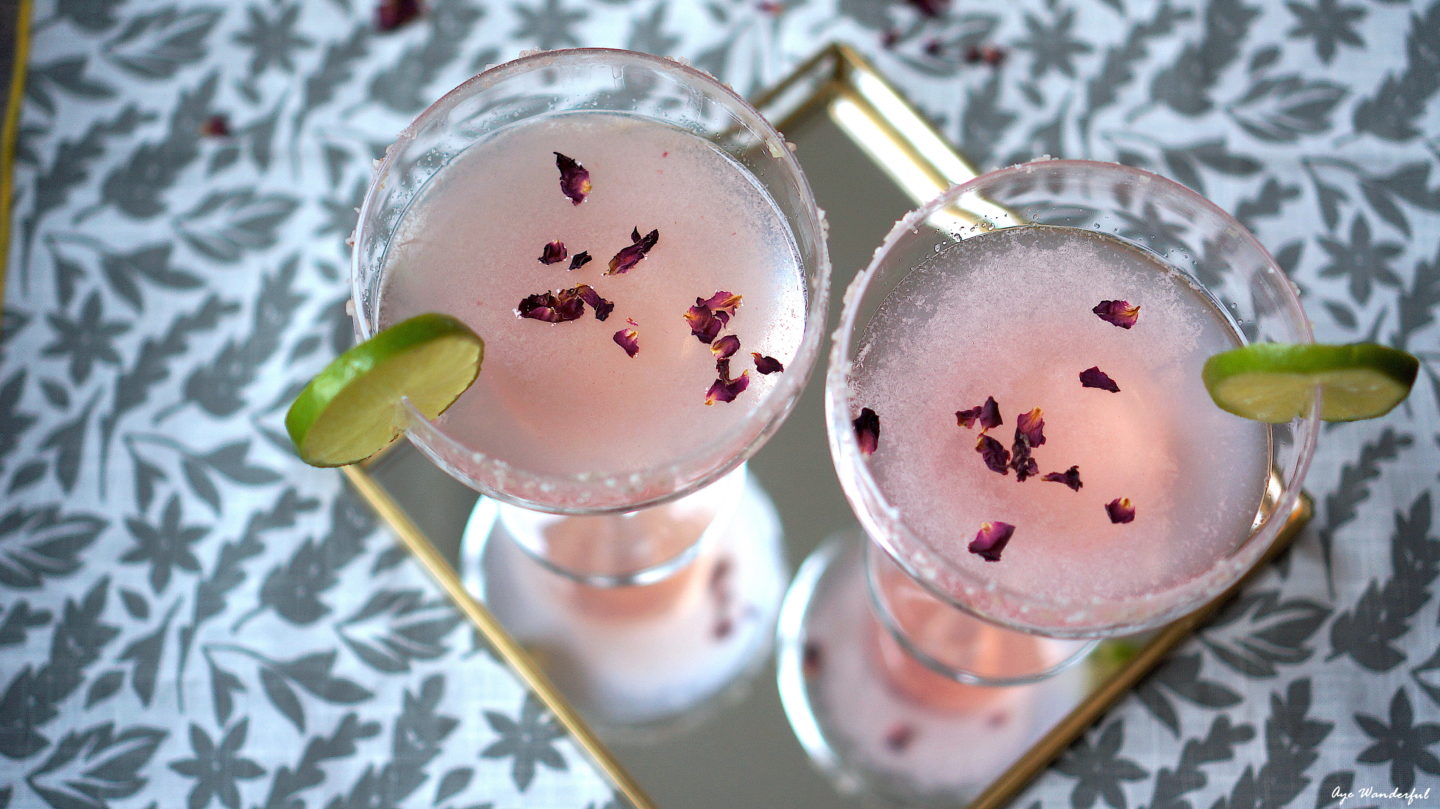 My Rose Margaritas are a twist on the classic one; take home entertaining to the next level with my recipe for this pretty in pink cocktail. Read more on www.ayewanderful.com