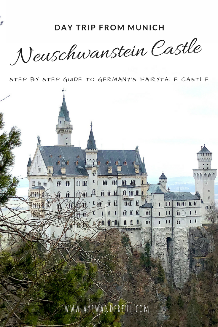 Neuschwanstein Castle | Germany | Day trip from Munich | Public Transport | Step by Step Guide | Read more on www.ayewanderful.com