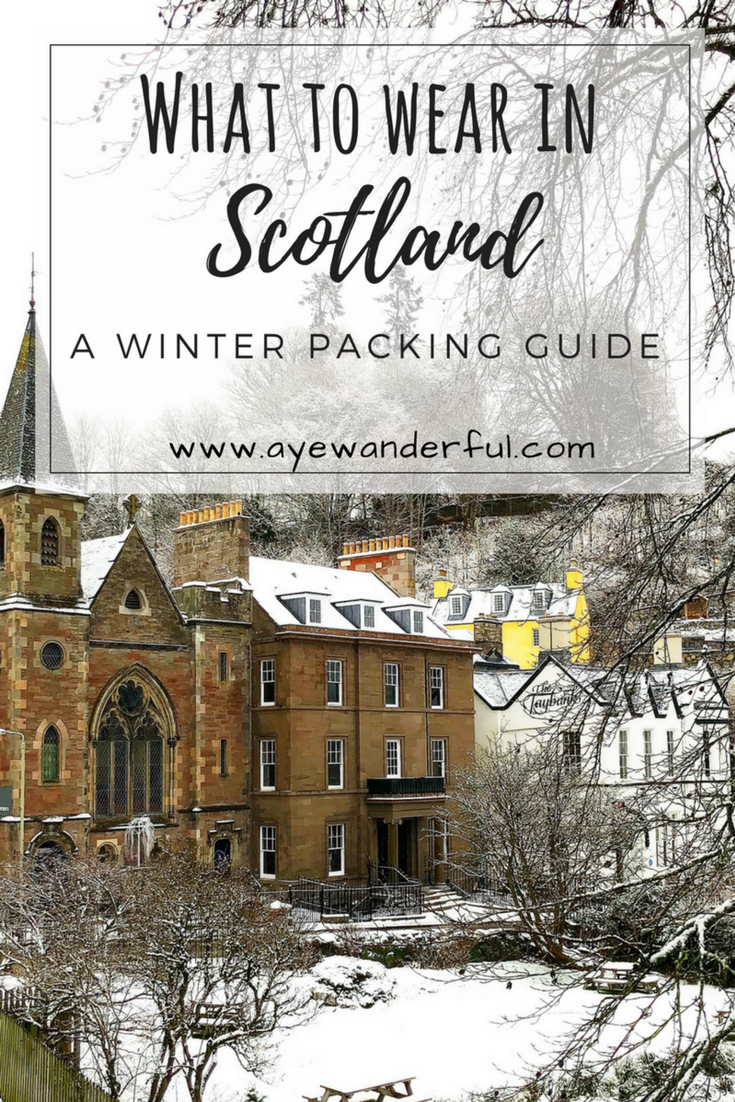 Winter Getaway Packing Guide | Packing List for Scotland | Winter Packing List | Packing checklist