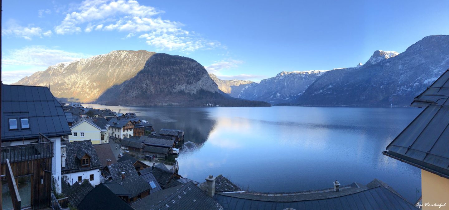 Hallstatt Lake view from hotel Heritage