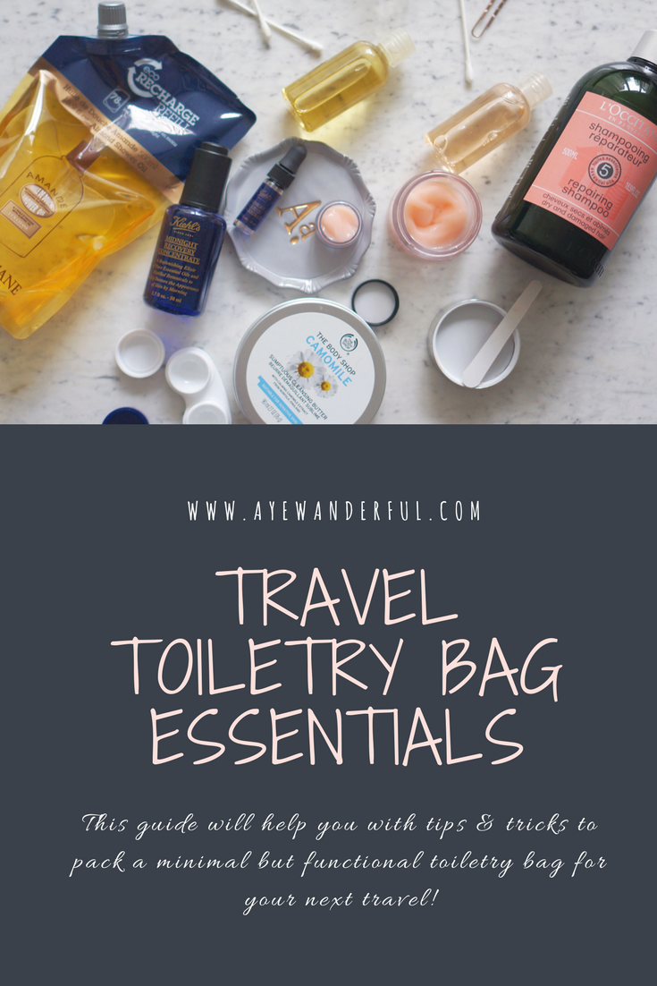 Travel Toiletry Bag Essentials