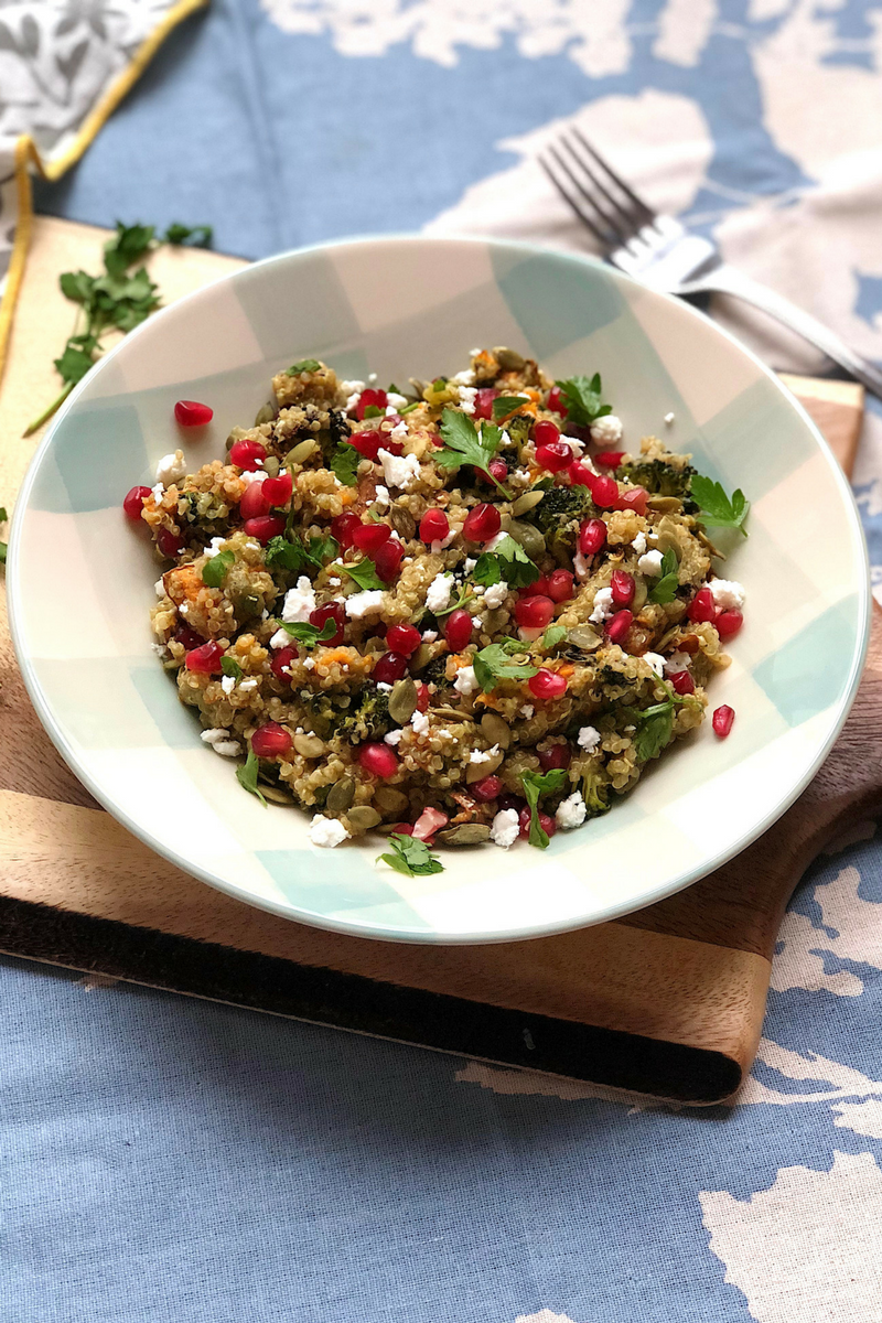 My Very Green Quinoa Salad (or a Salad that doesn’t Suck)