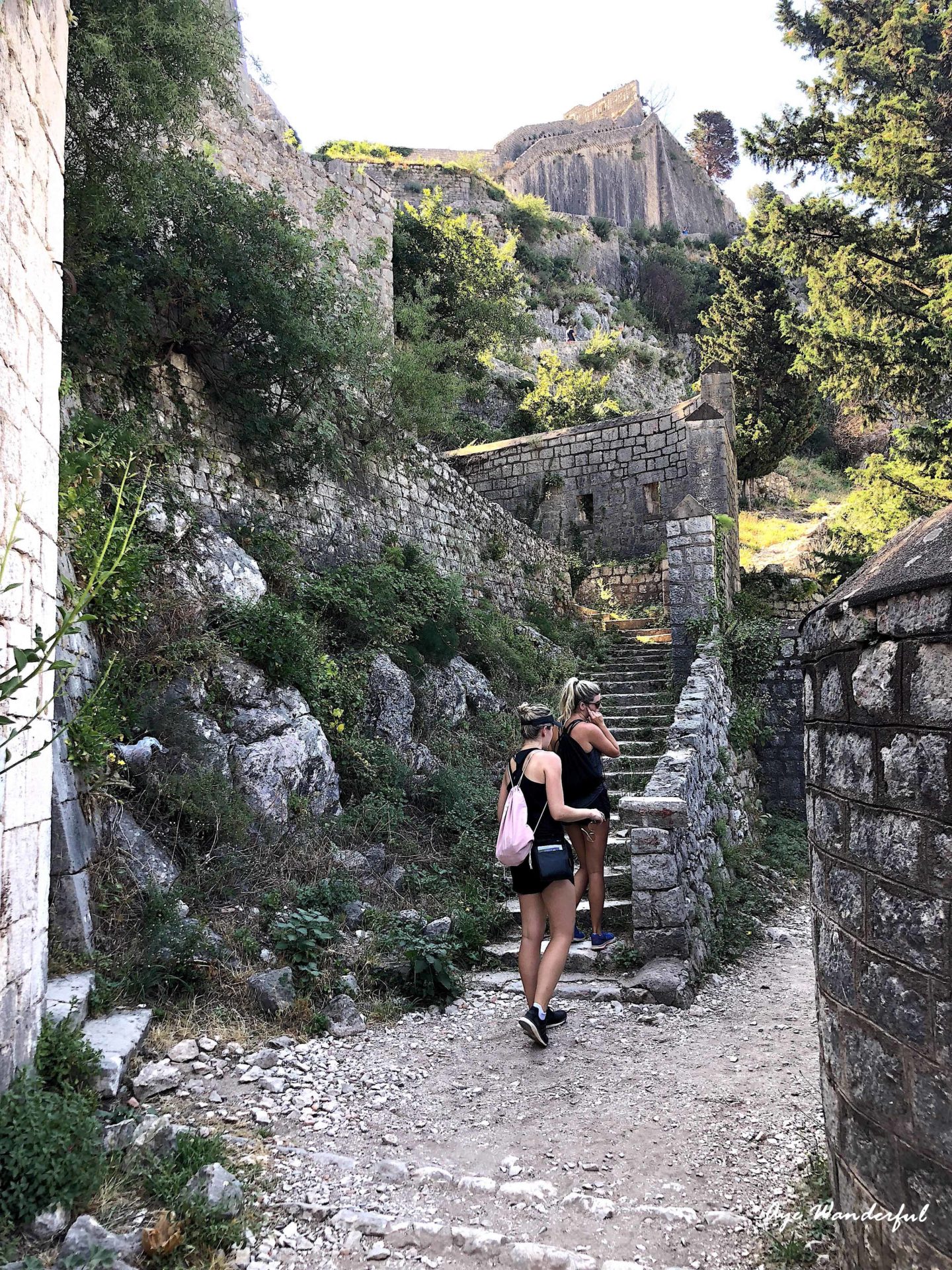 Hiking St John's Fortress Kotor Montenegro