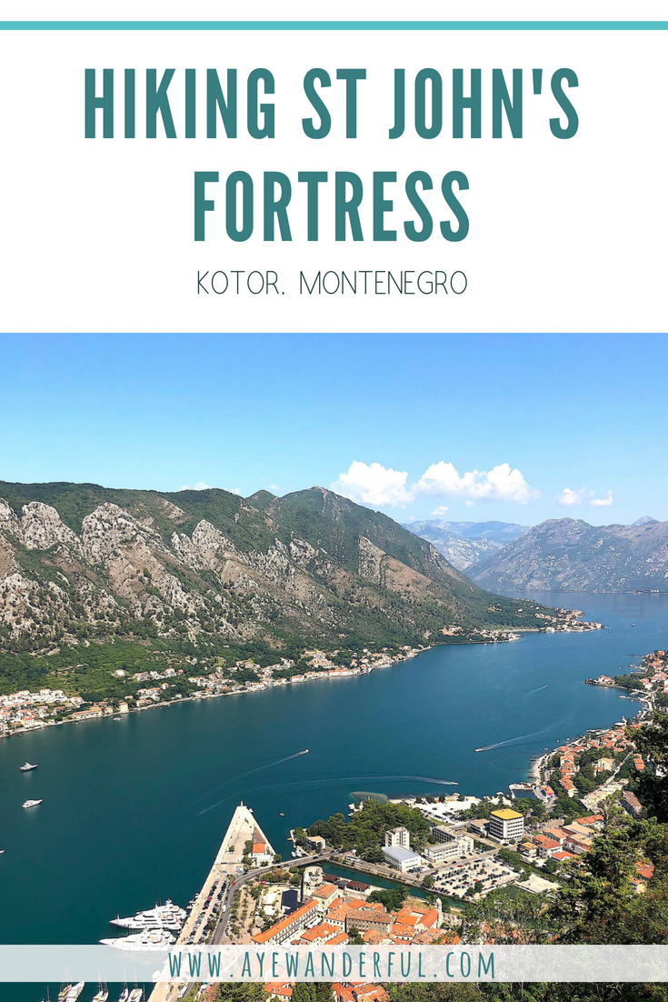 Hiking St John's Fortress Kotor Montenegro