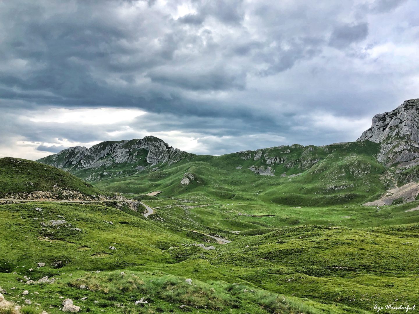 Driving P14 Sedlo Mountain Pass Durmitor National Park Montenegro