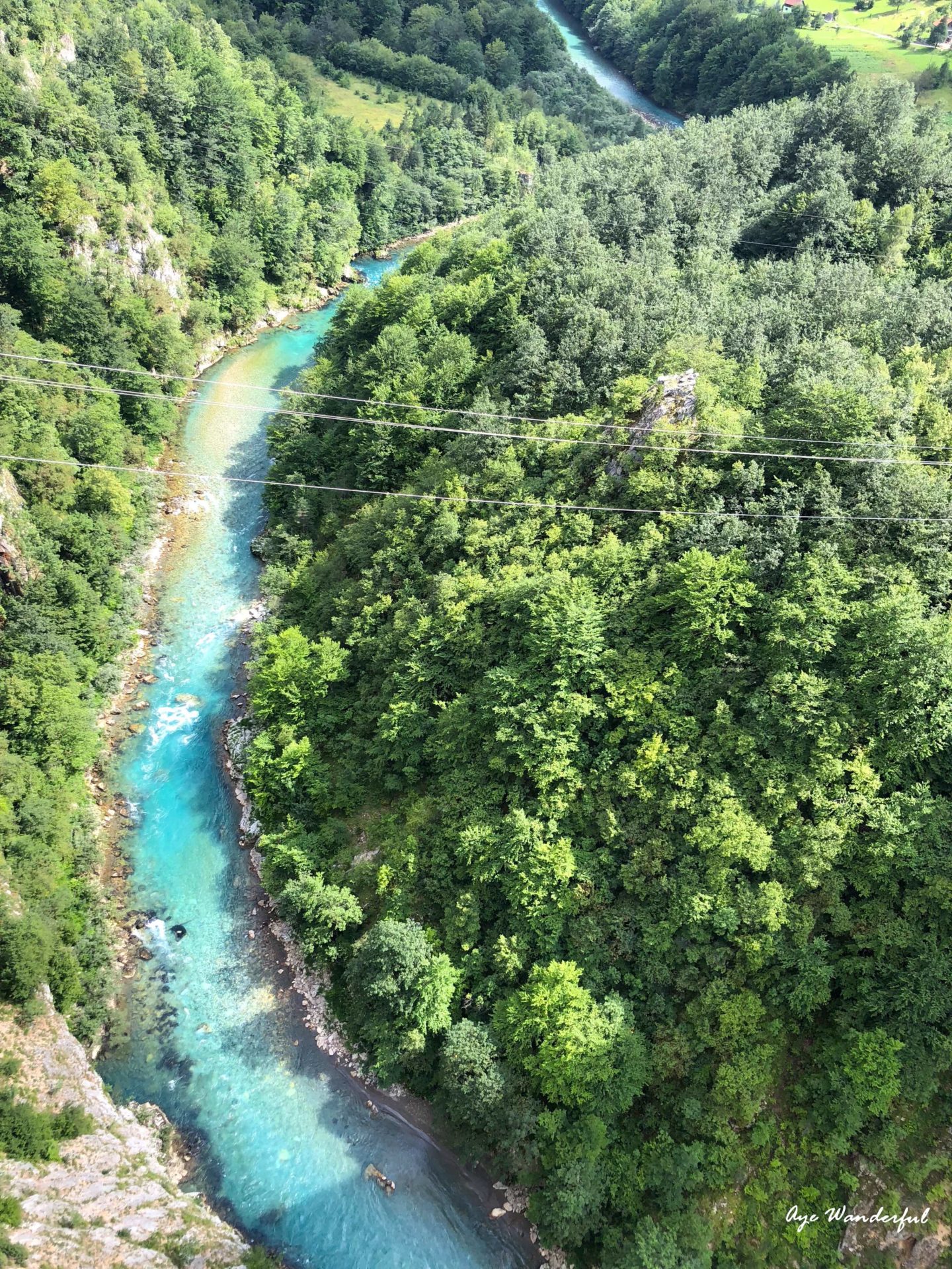 Tara River Canyon Bridge Rafting Zip lining Durmitor National Park Montenegro