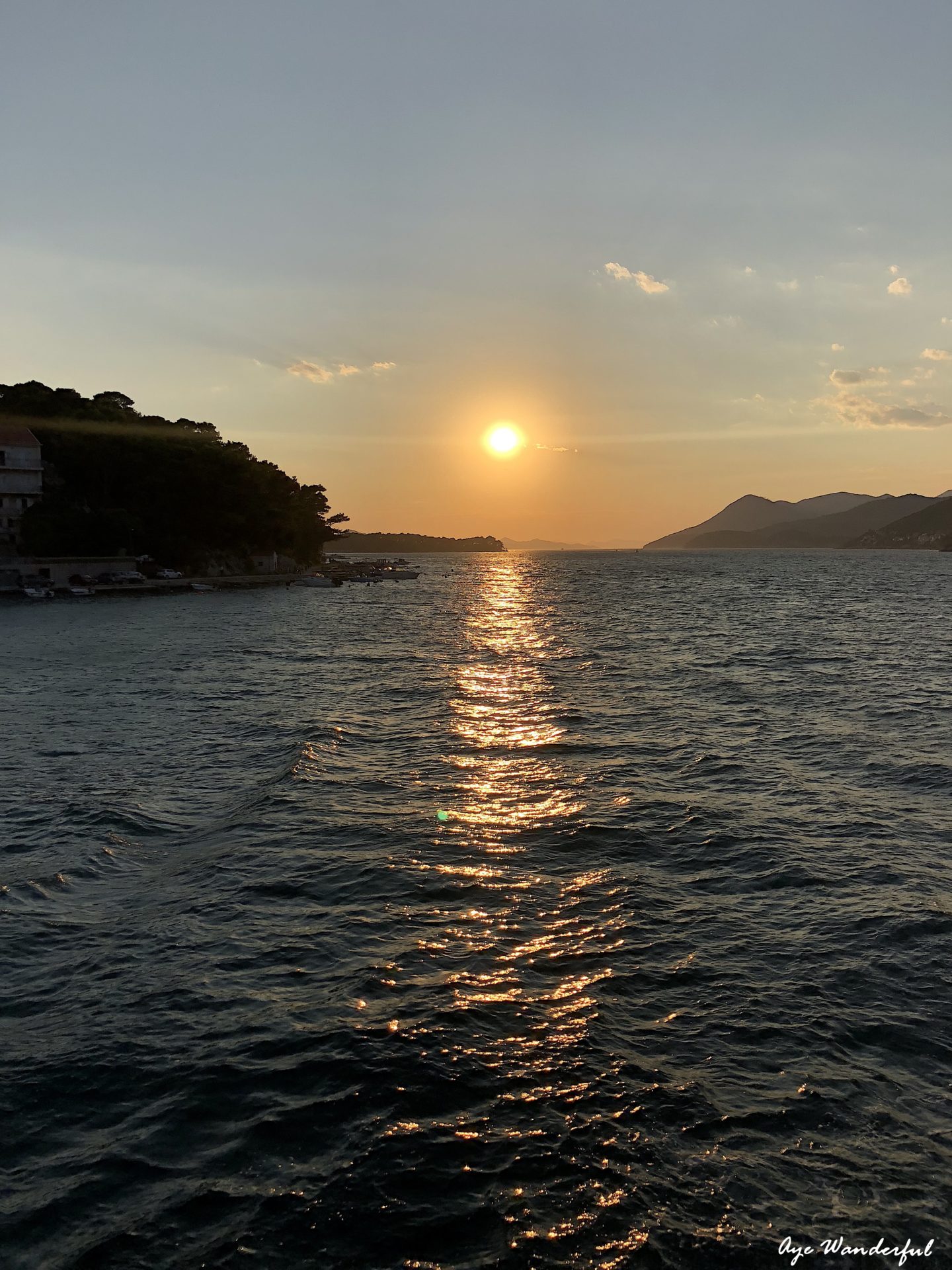 Dubrovnik boat ride Sunset