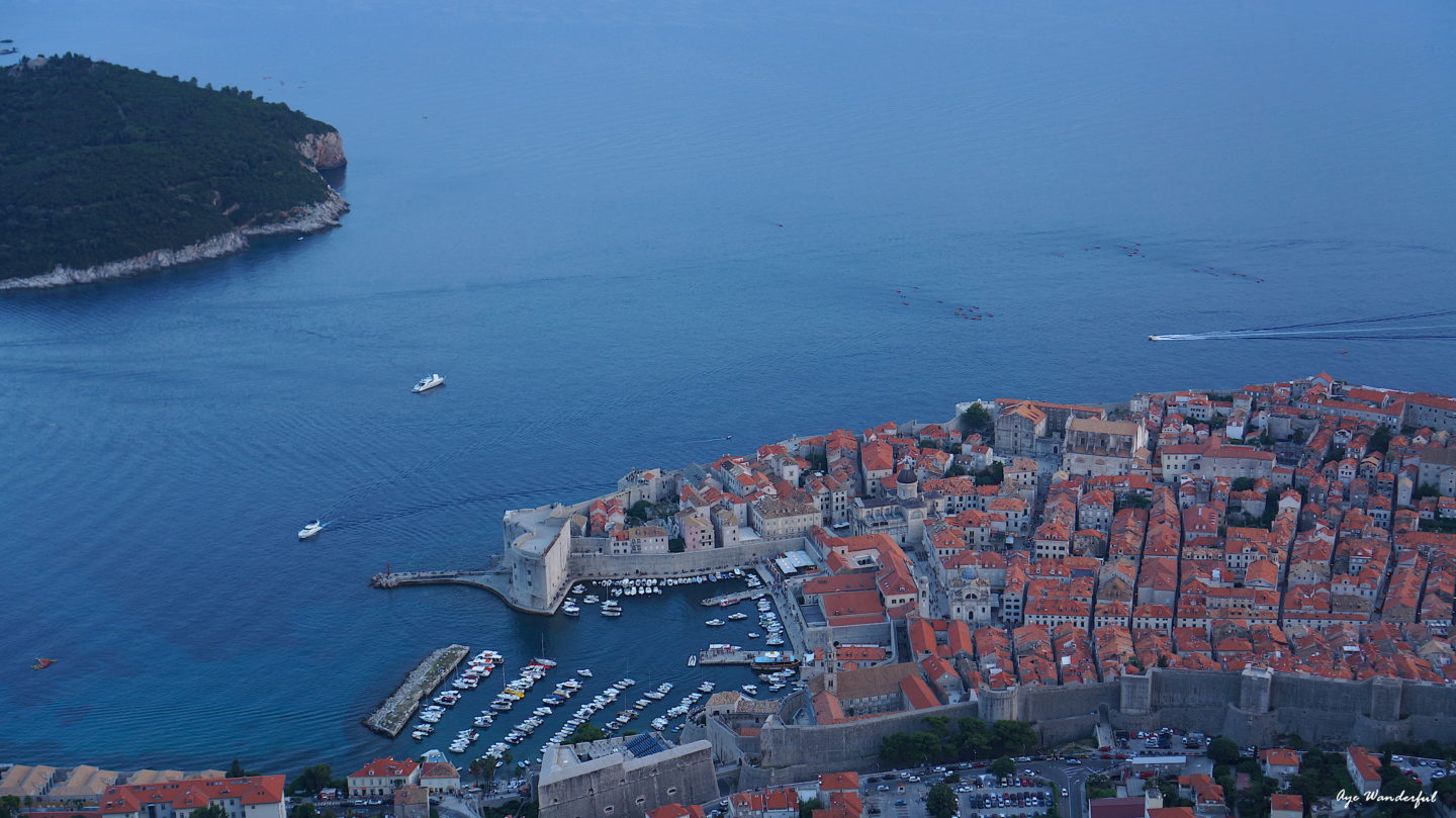 Dubrovnik cable car top view