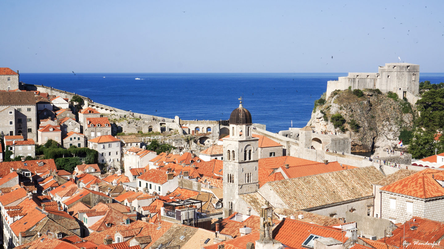 Fort Lovrijenac from Dubrovnik City walls