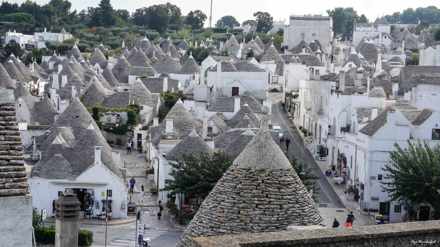 A travel guide for a quick getaway to Italy with everything you need to know about how to spend 2 days in Puglia in the charming towns of Ostuni and Alberobello.