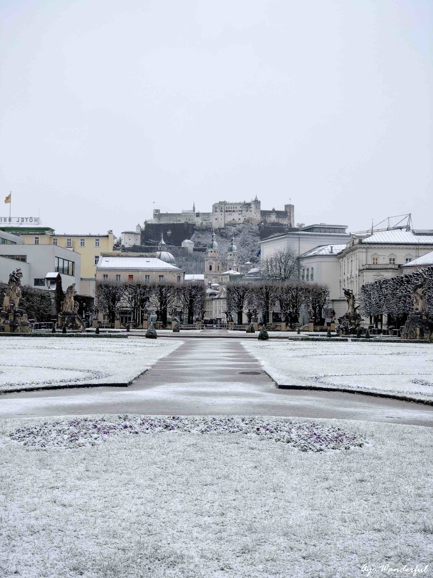 One day in Salzburg Austria; Salzburg in winter