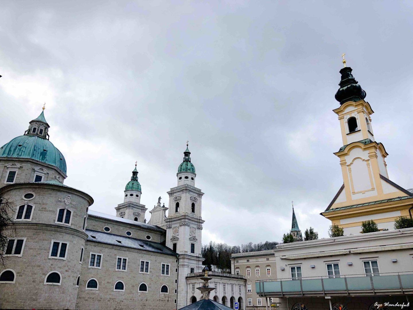 One day in Salzburg Austria; Salzburg in winter