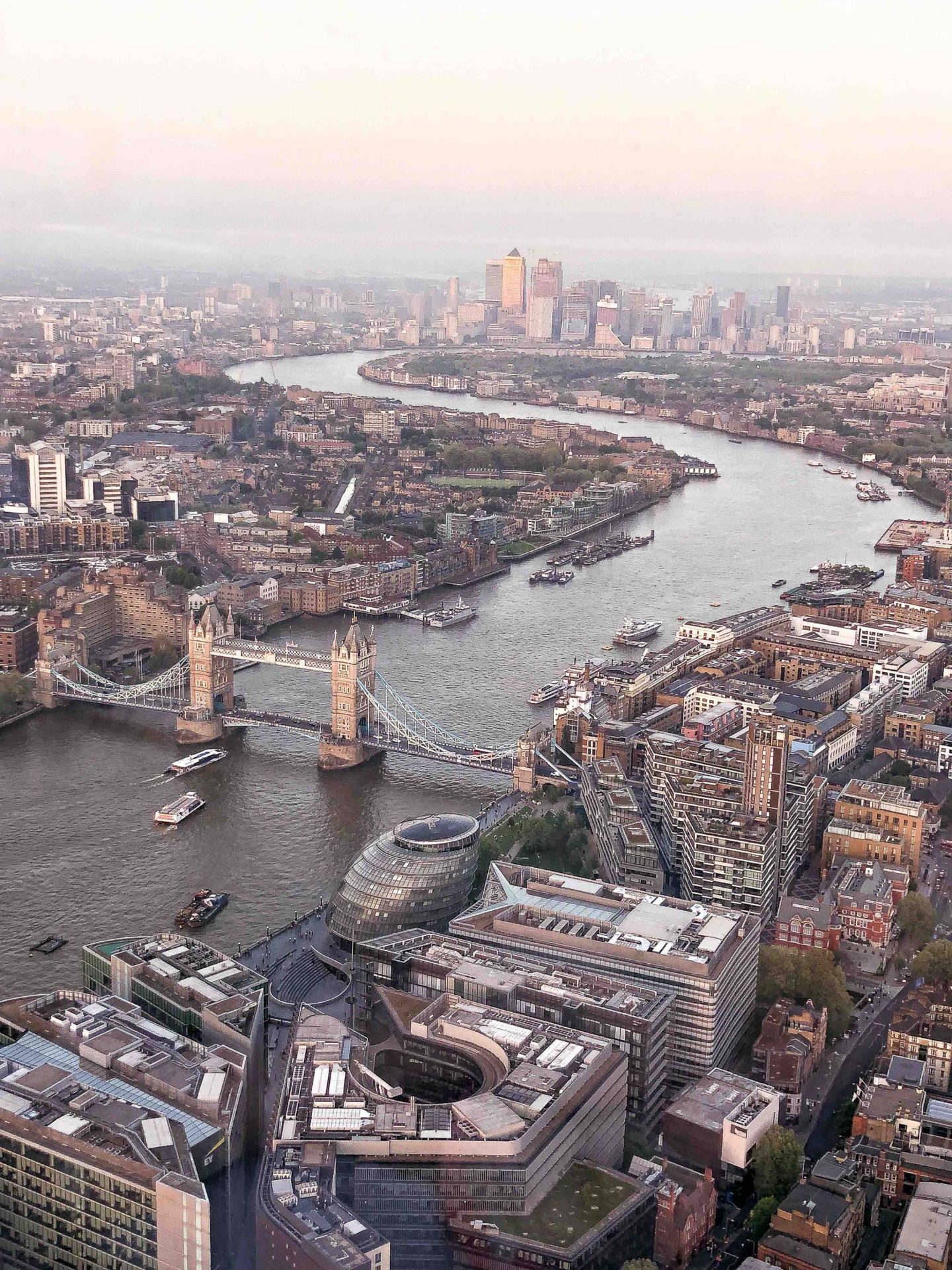 View from Shard London Travel Guide Itinerary