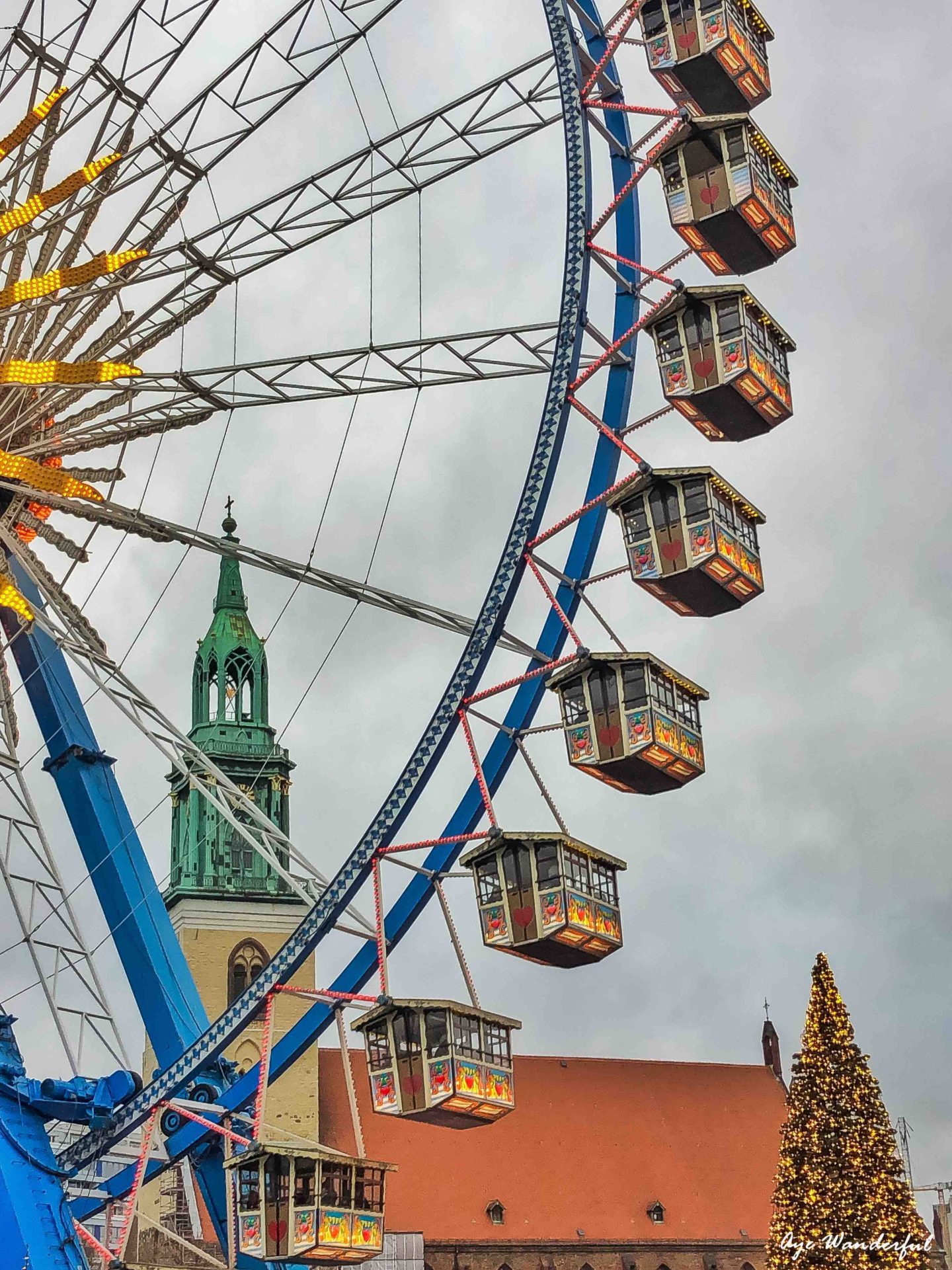 Ferris wheel at Alexanderplatz Christmas market